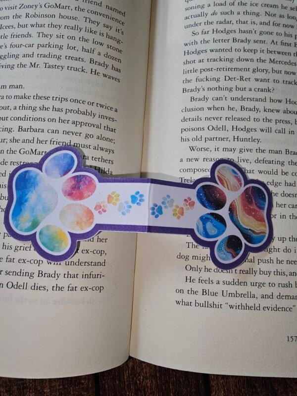 Rainbow Paw Magnetic Bookmark - Image 2