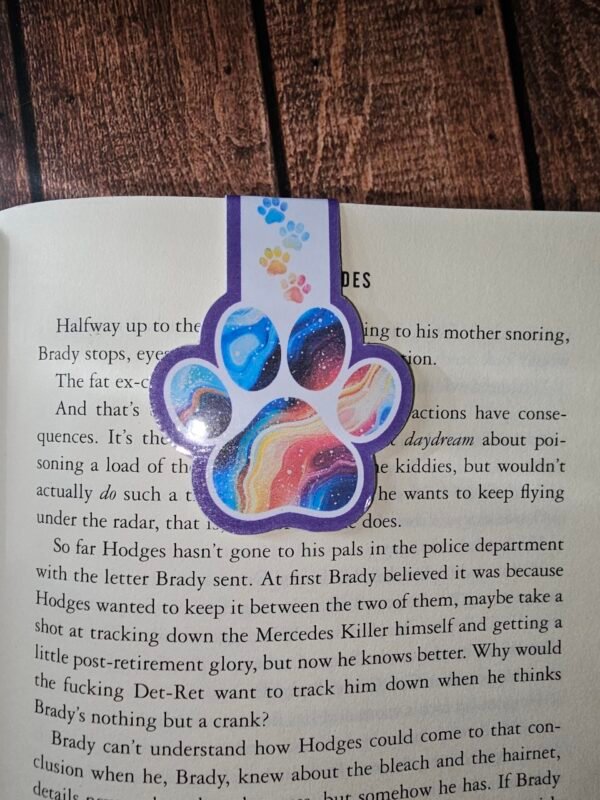 Rainbow Paw Magnetic Bookmark