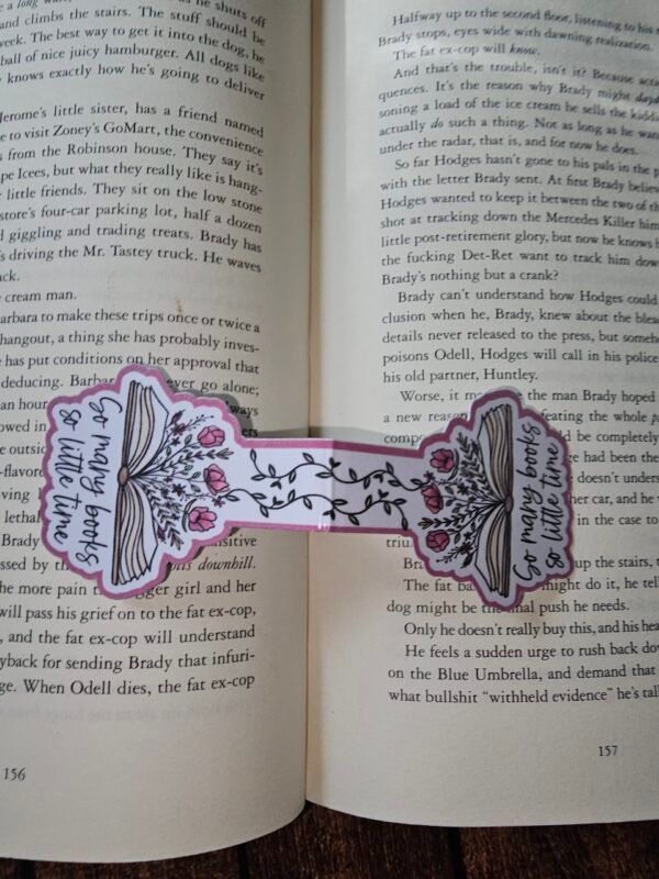 Decorative Floral Magnetic Bookmark - Image 2