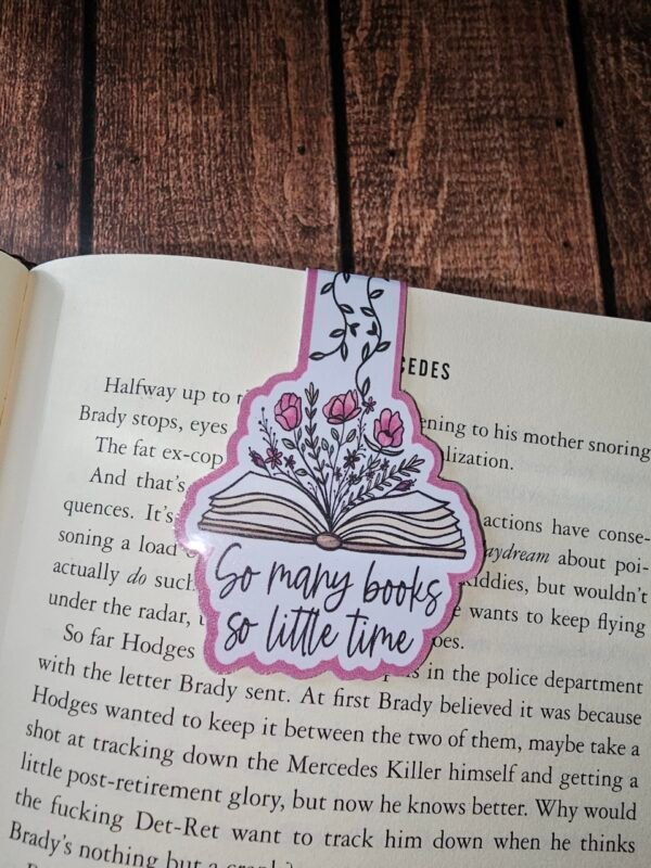 Decorative Floral Magnetic Bookmark