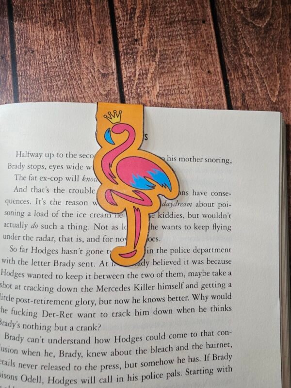 Vibrant Flamingo Magnetic Bookmark