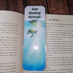 Floating Through Life Turtle Bookmark