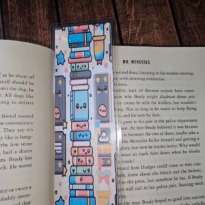 Cartoon Books Stack Bookmark