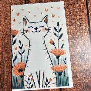 Happy Cartoon Cat Card 16 of 20