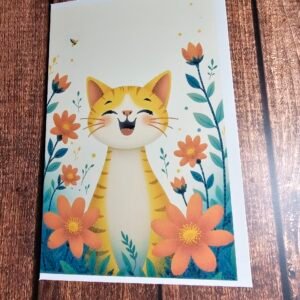 Happy Cartoon Cat Card 5 of 20
