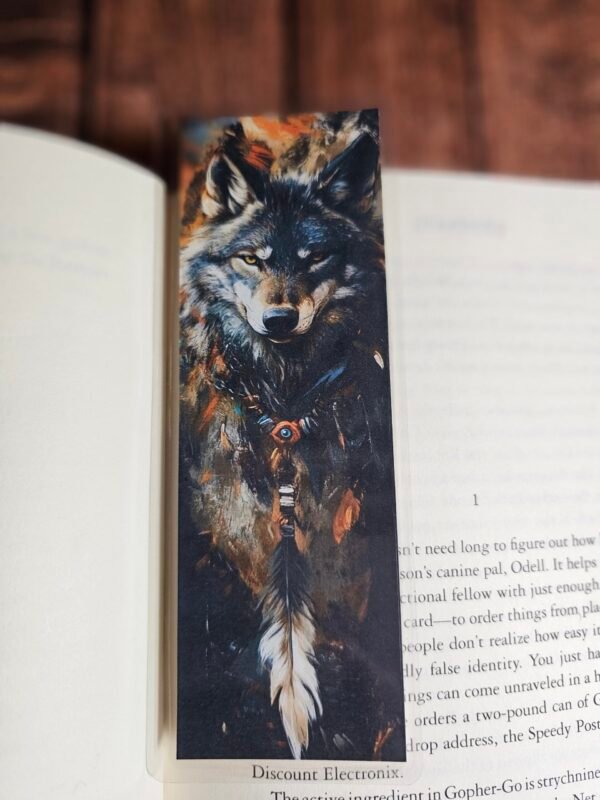 Native Wolf Bookmark 3 of 5