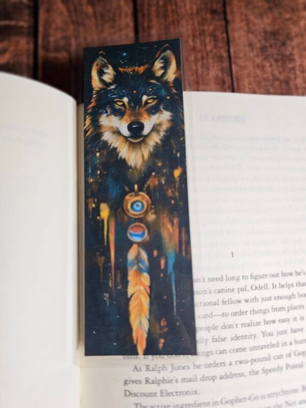 Native Wolf Bookmark 4 of 5