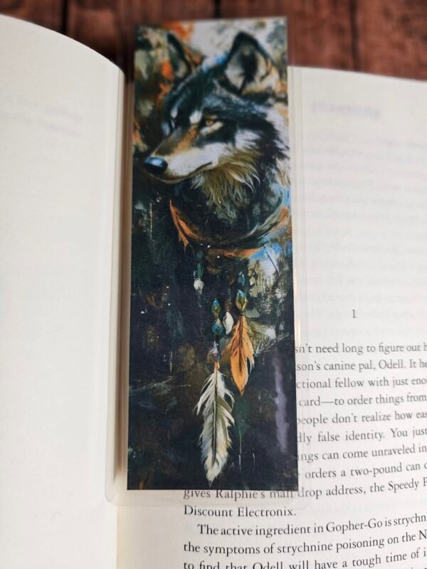 Native Wolf Bookmark 5 of 5