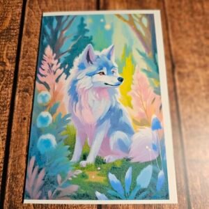 Oil Paint Wolf Card 1 of 20