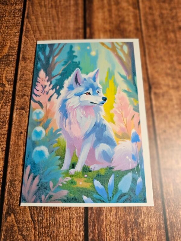 Oil Paint Wolf Card 1 of 20