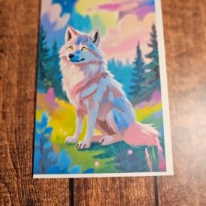 Oil Paint Wolf Card 10 of 20
