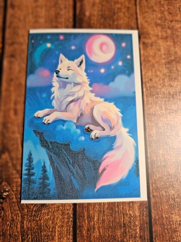 Oil Paint Wolf Card 14 of 20