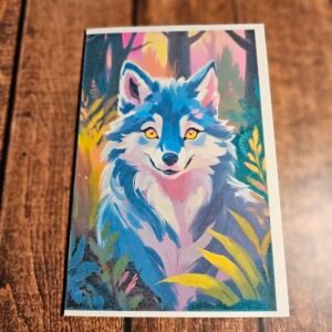 Oil Paint Wolf Card 20 of 20