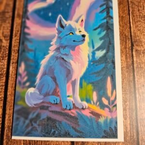 Oil Paint Wolf Card 4 of 20