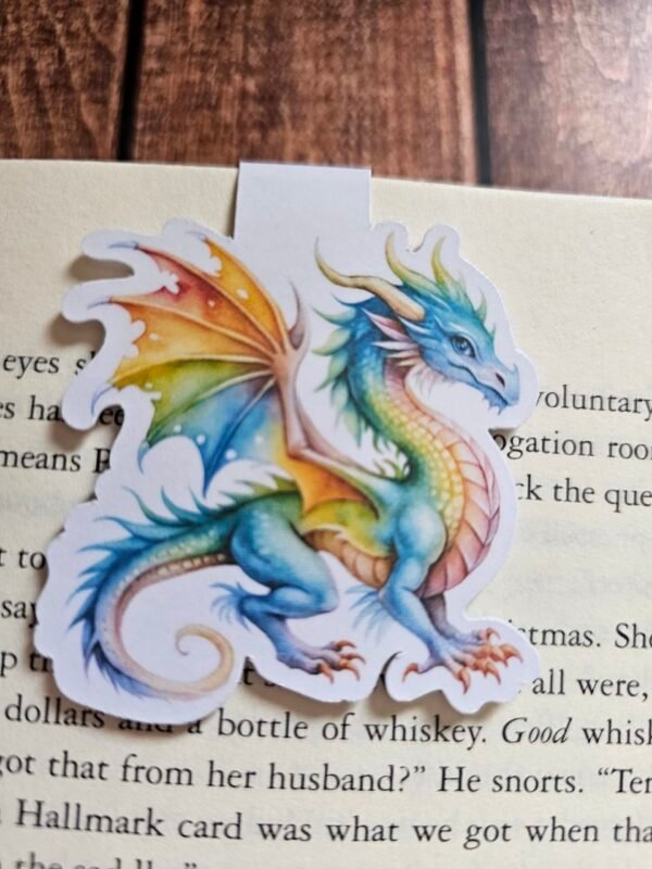 Rainbow Dragon Magnetic Bookmark