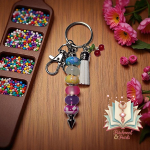 Beaded Keychain Cherry